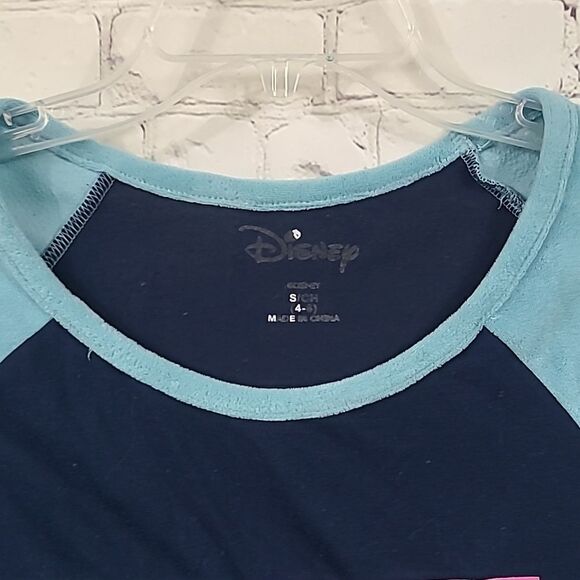 Disney STITCH Velour Fleece Nightgown Blue Night Gown Sleep Shirt Loungewear 4/6 - Picture 2 of 9